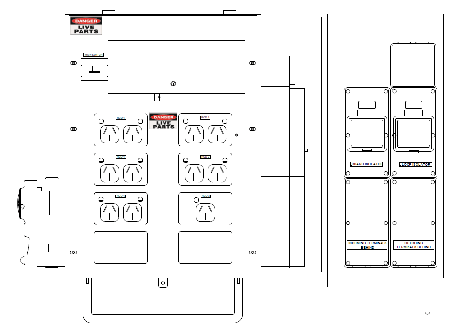 DSD TPB-3PT5.532 WECB Three Phase Temporary Power